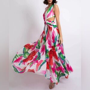 PATBO ALLEGRO CUT OUT MAXI DRESS size 2